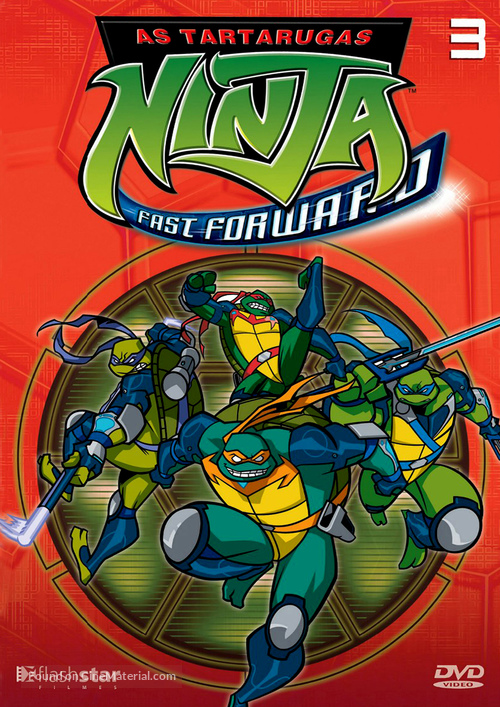 &quot;Teenage Mutant Ninja Turtles&quot; - Brazilian DVD movie cover