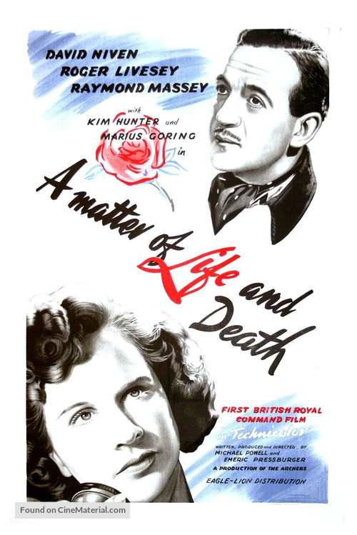 A Matter of Life and Death - British Movie Poster