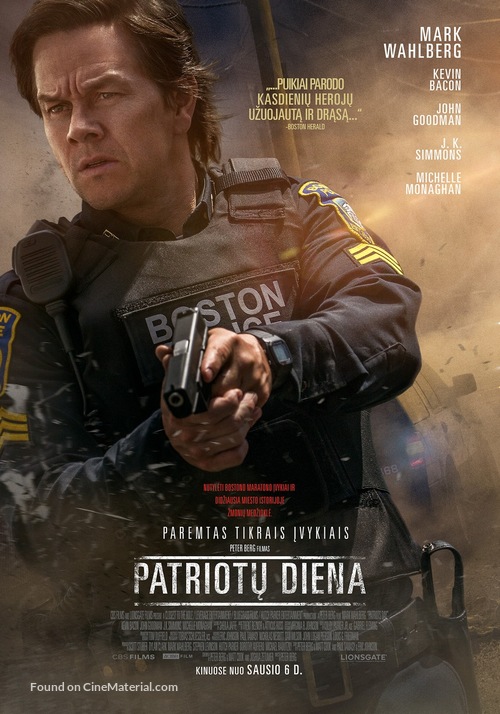 Patriots Day - Lithuanian Movie Poster