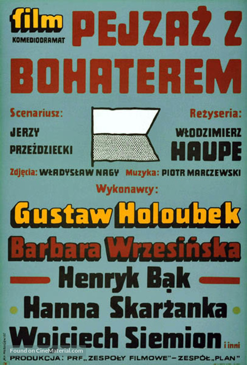 Pejzaz z bohaterem - Polish Movie Poster