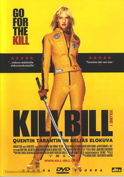 Kill Bill: Vol. 1 - Finnish Movie Cover