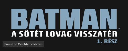 Batman: The Dark Knight Returns, Part 1 - Hungarian Logo