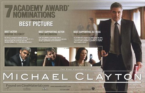 Michael Clayton - For your consideration movie poster