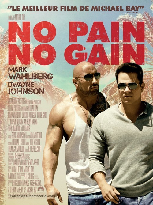 Pain &amp; Gain - French Movie Poster