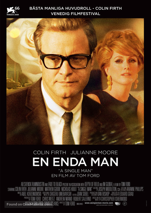 A Single Man - Swedish Movie Poster