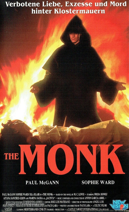 The Monk - German VHS movie cover