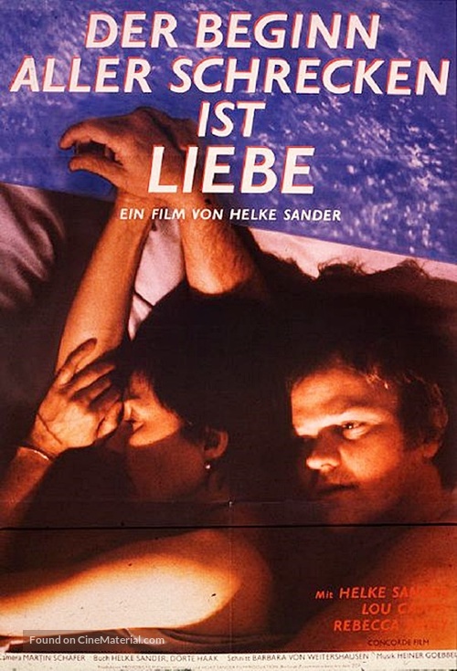 Der Beginn aller Schrecken ist Liebe - German Movie Poster