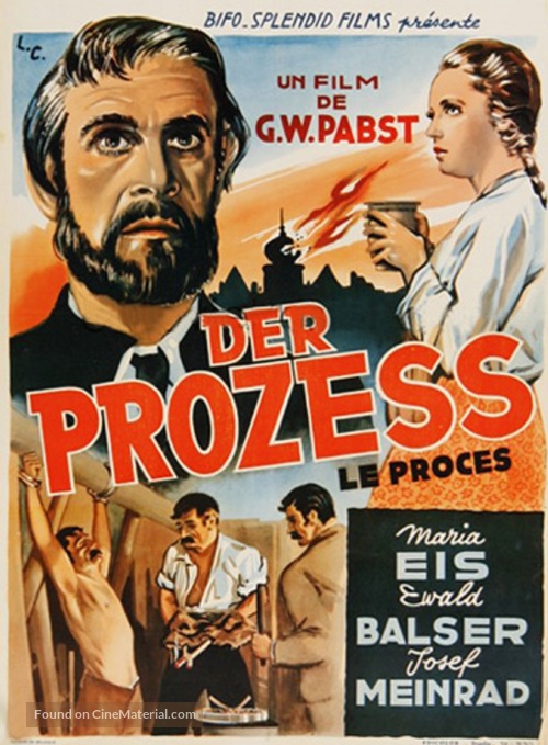 Het proces - French Movie Poster