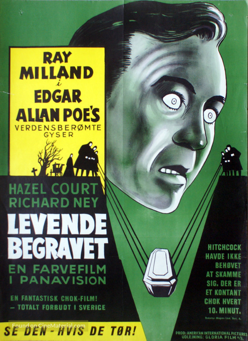 Premature Burial - Danish Movie Poster