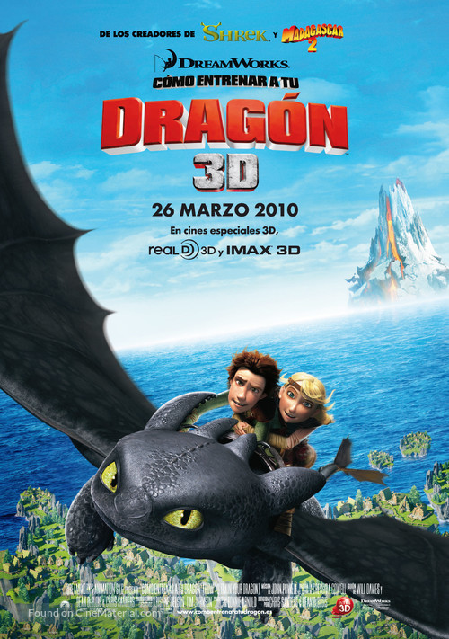 How to Train Your Dragon - Spanish Movie Poster
