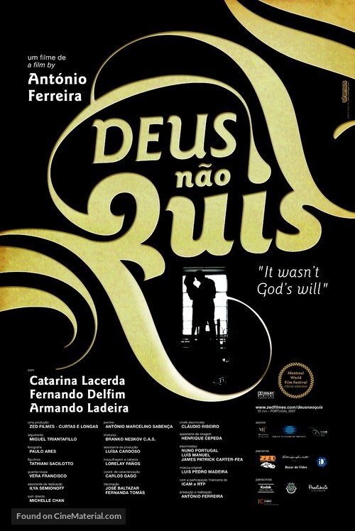 Deus N&atilde;o Quis - Portuguese Movie Poster