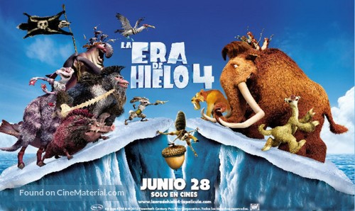 Ice Age: Continental Drift - Mexican Movie Poster