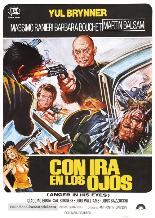 Con la rabbia agli occhi - Spanish Movie Poster