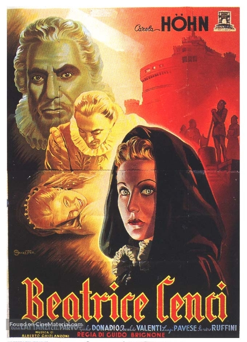 Beatrice Cenci - Italian Theatrical movie poster