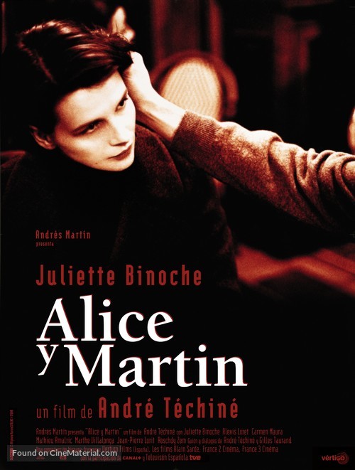 Alice et Martin - Spanish Movie Poster
