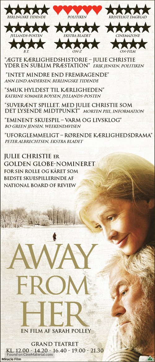 Away from Her - Danish Movie Poster