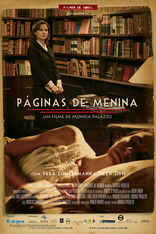 P&aacute;ginas de Menina - Brazilian Movie Poster