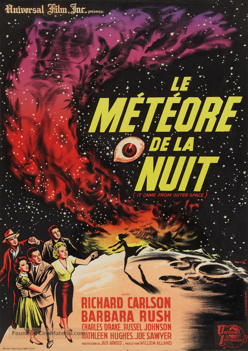 It Came from Outer Space - French Re-release movie poster