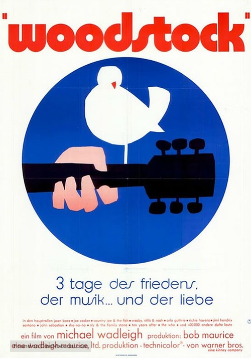 Woodstock - German Movie Poster