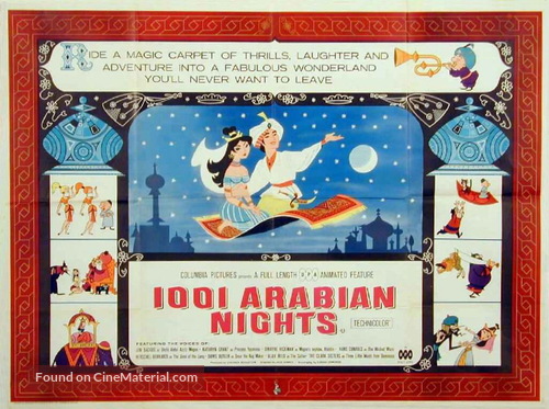 1001 Arabian Nights - British Theatrical movie poster