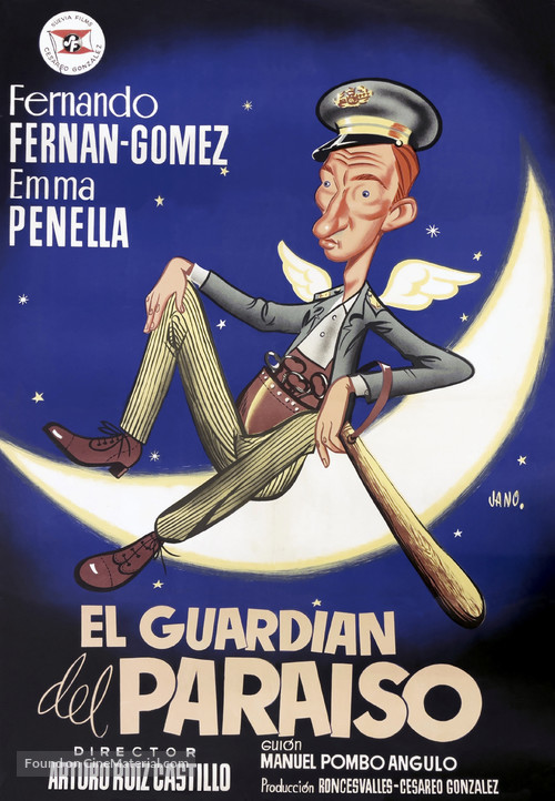 El guardi&aacute;n del para&iacute;so - Spanish Movie Poster