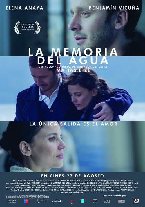 La memoria del agua - Chilean Movie Poster