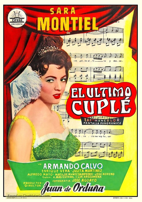 El &uacute;ltimo cupl&eacute; - Spanish Movie Poster