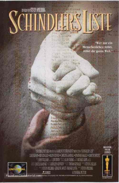 Schindler&#039;s List - Movie Poster