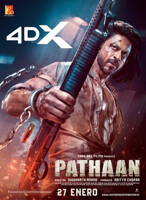 Pathaan - Spanish Movie Poster