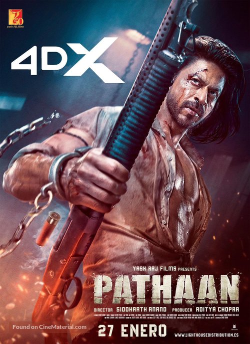 Pathaan - Spanish Movie Poster