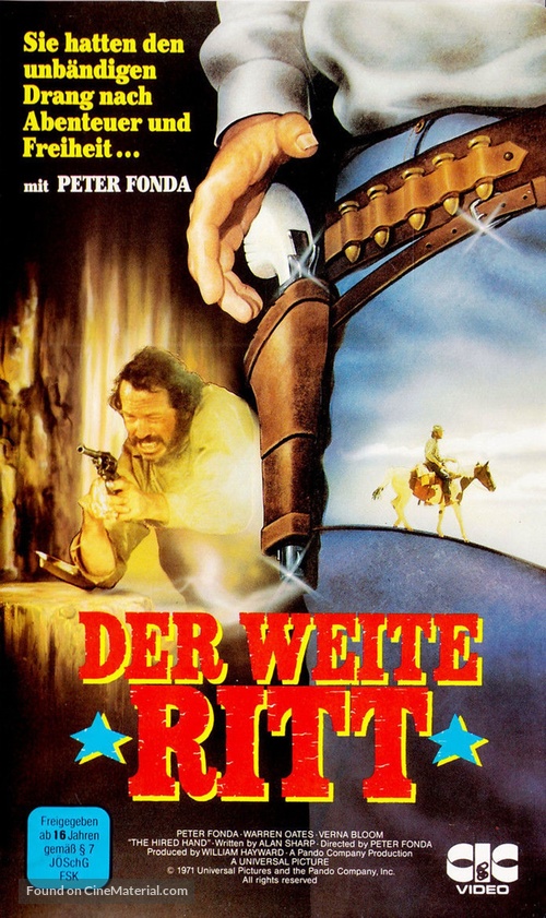 The Hired Hand - German VHS movie cover