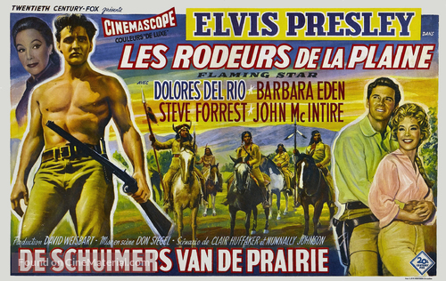Flaming Star - Belgian Movie Poster