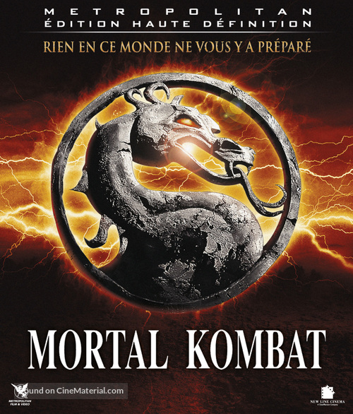 Mortal Kombat - French Blu-Ray movie cover