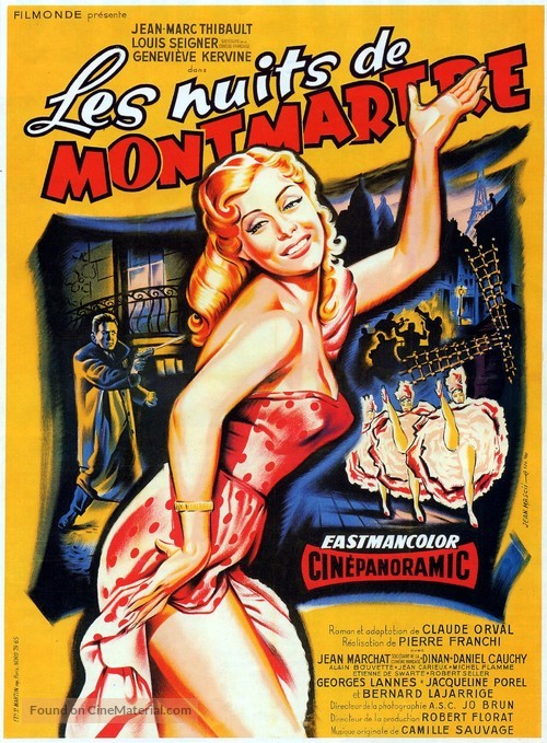 Les nuits de Montmartre - French Movie Poster