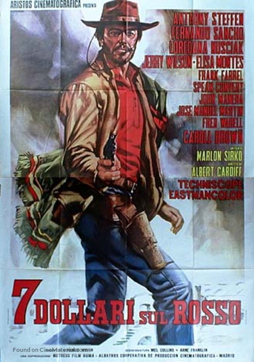 Sette dollari sul rosso - Italian Movie Poster