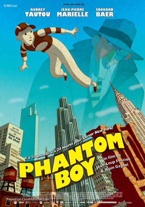 Phantom Boy - Belgian Movie Poster