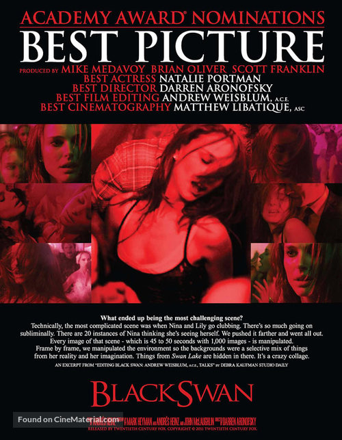 Black Swan - For your consideration movie poster