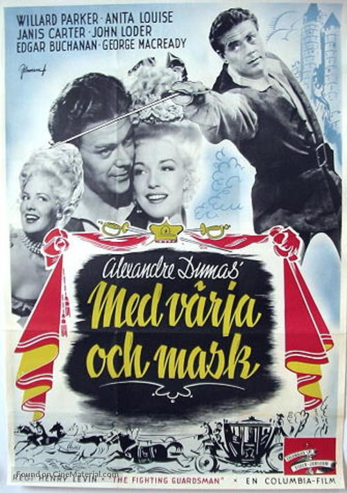 The Fighting Guardsman - Swedish Movie Poster