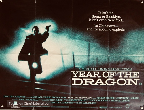 Year of the Dragon - British Movie Poster