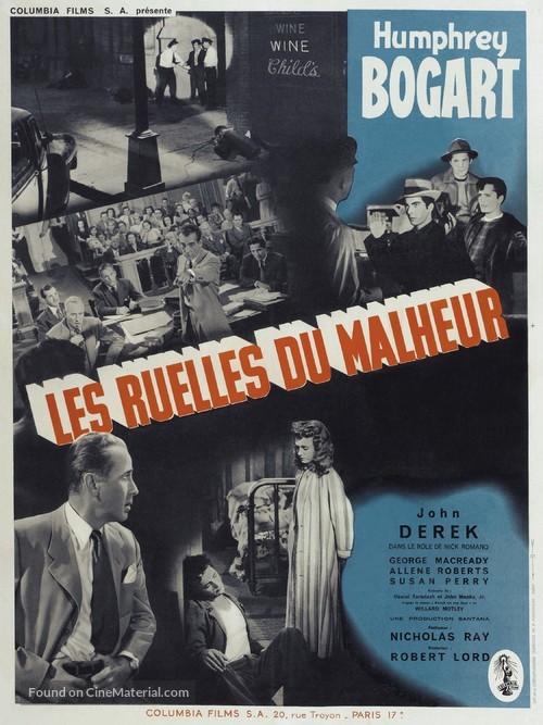 Knock on Any Door - French Movie Poster