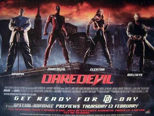 Daredevil - British Movie Poster
