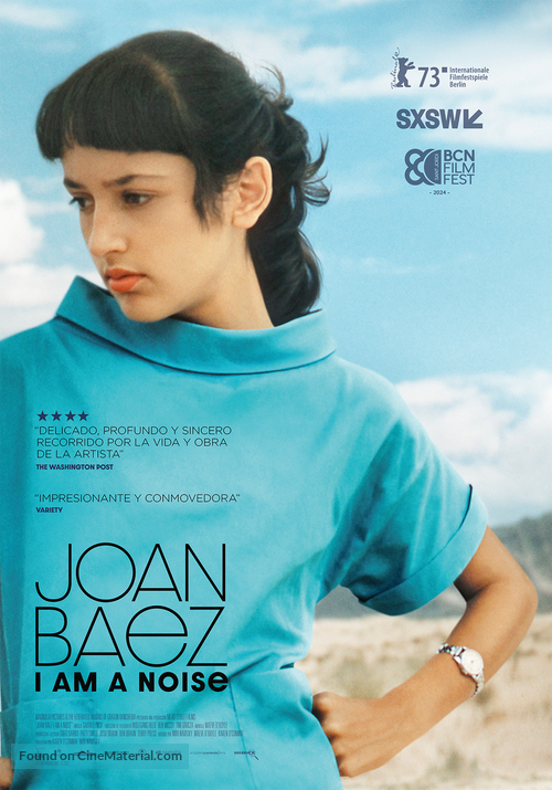 Joan Baez I Am A Noise - Spanish Movie Poster