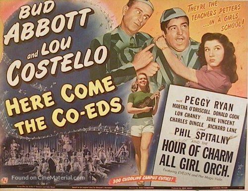 Here Come the Co-eds - Theatrical movie poster