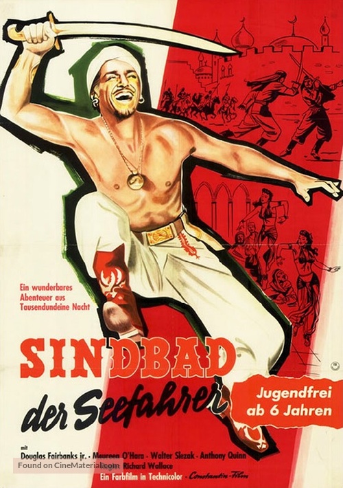 Sinbad the Sailor - German Movie Poster