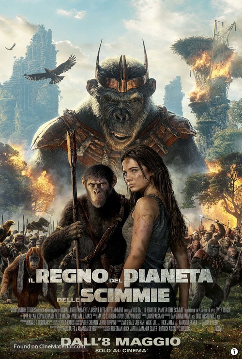 Kingdom of the Planet of the Apes - Italian Movie Poster