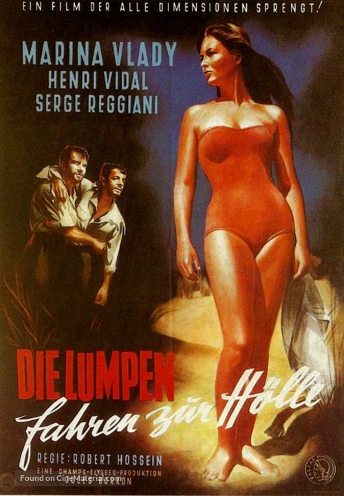 Les salauds vont en enfer - German Movie Poster