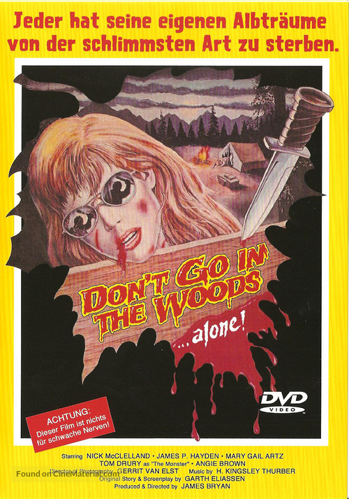 Don&#039;t Go in the Woods - German Movie Cover