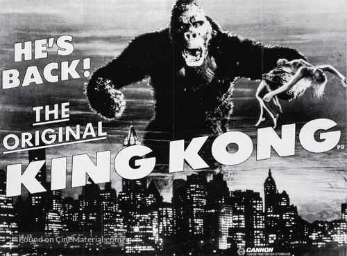 King Kong - British Re-release movie poster