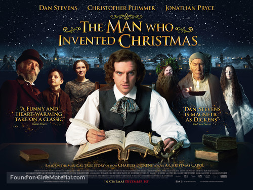 The Man Who Invented Christmas - British Movie Poster