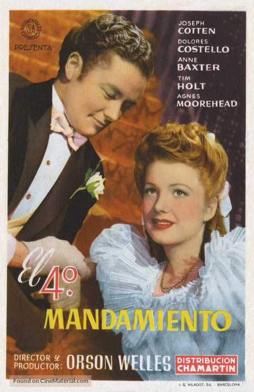 The Magnificent Ambersons - Spanish Movie Poster